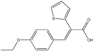 3-(4-ETHOXYPHENYL)-2-THIEN-2-YLACRYLIC ACID 구조식 이미지