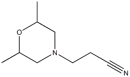 3-(2,6-DIMETHYLMORPHOLIN-4-YL)PROPANENITRILE Structure