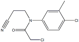 2-CHLORO-N-(4-CHLORO-3-METHYLPHENYL)-N-(2-CYANOETHYL)ACETAMIDE Structure