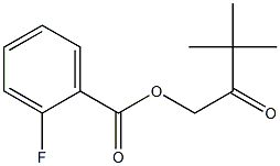 3,3-DIMETHYL-2-OXOBUTYL 2-FLUOROBENZOATE 구조식 이미지
