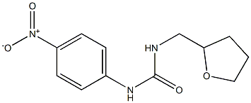 N-(4-NITROPHENYL)-N''-(TETRAHYDROFURAN-2-YLMETHYL)UREA 구조식 이미지