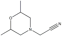 (2,6-DIMETHYLMORPHOLIN-4-YL)ACETONITRILE Structure
