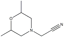 (2,6-DIMETHYLMORPHOLIN-4-YL)ACETONITRILE 구조식 이미지