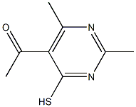 1-(4-MERCAPTO-2,6-DIMETHYLPYRIMIDIN-5-YL)ETHANONE 구조식 이미지