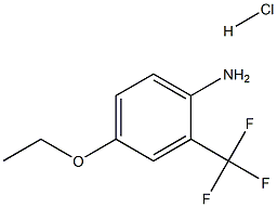 4-ETHOXY-2-(TRIFLUOROMETHYL)ANILINE HYDROCHLORIDE 구조식 이미지