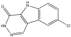 8-CHLORO-3,5-DIHYDRO-4H-PYRIDAZINO[4,5-B]INDOL-4-ONE 구조식 이미지