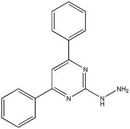 2-HYDRAZINO-4,6-DIPHENYL-PYRIMIDINE 구조식 이미지