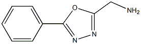 5-PHENYL-1,3,4-OXADIAZOLE-2-METHYLAMINE Structure