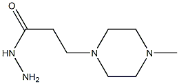 3-(4-METHYL-1-PIPERAZINYL)PROPANOHYDRAZIDE 구조식 이미지