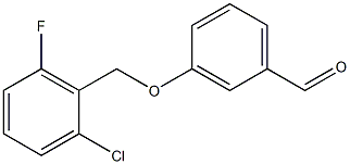 3-[(2-CHLORO-6-FLUOROBENZYL)OXY]BENZALDEHYDE 95+% Structure
