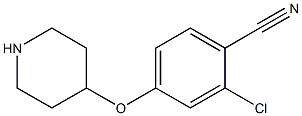 2-CHLORO-4-(4-PIPERIDINYLOXY)BENZONITRILE Structure