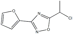 5-(1-CHLOROETHYL)-3-(2-FURYL)-1,2,4-OXADIAZOLE 구조식 이미지
