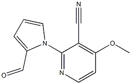 3-CYANO-2-(2-FORMYL-1H-PYRROL-1-YL)-4-METHOXYPYRIDINE Structure