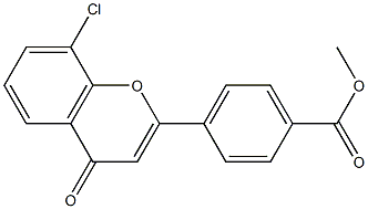 methyl 4-(8-chloro-4-oxo-4H-chromen-2-yl)benzoate Structure