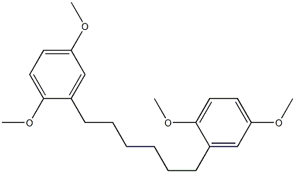 1,6-di(2,5-dimethoxyphenyl)hexane Structure