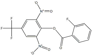 2,6-dinitro-4-(trifluoromethyl)phenyl 2-fluorobenzoate 구조식 이미지
