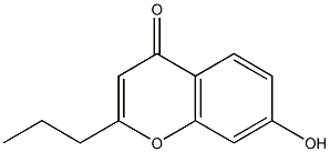 7-hydroxy-2-propyl-4H-chromen-4-one 구조식 이미지