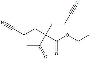 ethyl 2,2-di(2-cyanoethyl)-3-oxobutanoate Structure