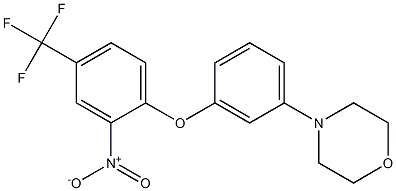 4-{3-[2-nitro-4-(trifluoromethyl)phenoxy]phenyl}morpholine 구조식 이미지