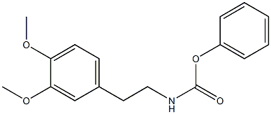 phenyl N-(3,4-dimethoxyphenethyl)carbamate 구조식 이미지