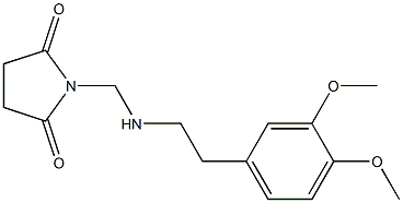 1-{[(3,4-dimethoxyphenethyl)amino]methyl}pyrrolidine-2,5-dione Structure