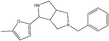 5-benzyl-1-(5-methyl-2-furyl)octahydropyrrolo[3,4-c]pyrrole 구조식 이미지