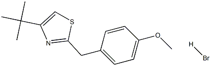 4-(tert-butyl)-2-(4-methoxybenzyl)-1,3-thiazole hydrobromide 구조식 이미지