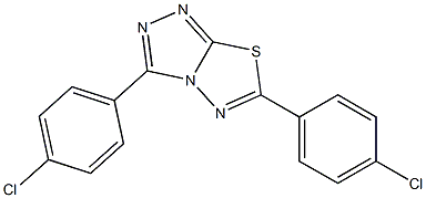 3,6-di(4-chlorophenyl)[1,2,4]triazolo[3,4-b][1,3,4]thiadiazole Structure