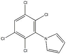 1-(2,3,5,6-tetrachlorophenyl)-1H-pyrrole 구조식 이미지