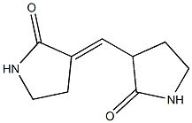3-[(2-oxotetrahydro-1H-pyrrol-3-yl)methylene]-2-pyrrolidinone 구조식 이미지