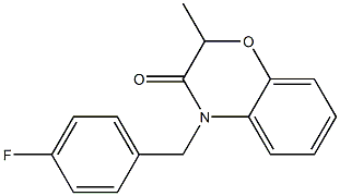 4-(4-fluorobenzyl)-2-methyl-2H-1,4-benzoxazin-3(4H)-one Structure