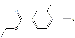 ethyl 4-cyano-3-fluorobenzenecarboxylate Structure