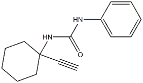 N-(1-eth-1-ynylcyclohexyl)-N'-phenylurea 구조식 이미지