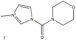 3-methyl-1-(morpholin-4-ylcarbonyl)-1H-imidazol-3-ium iodide Structure