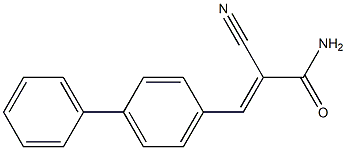3-[1,1'-biphenyl]-4-yl-2-cyanoacrylamide Structure
