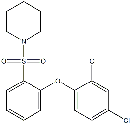 1-{[2-(2,4-dichlorophenoxy)phenyl]sulfonyl}piperidine Structure