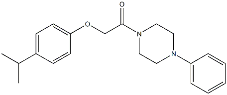 2-(4-isopropylphenoxy)-1-(4-phenylpiperazino)-1-ethanone 구조식 이미지