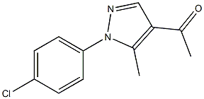 1-[1-(4-chlorophenyl)-5-methyl-1H-pyrazol-4-yl]ethan-1-one 구조식 이미지