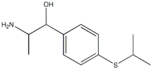 2-amino-1-[4-(isopropylthio)phenyl]propan-1-ol 구조식 이미지