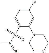 N1-imino(1,4-thiazinan-4-yl)methyl-4-chlorobenzene-1-sulfonamide Structure