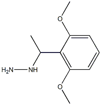1-(1-(2,6-dimethoxyphenyl)ethyl)hydrazine Structure