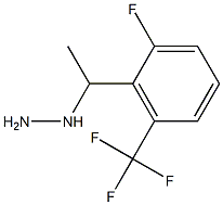 1-(1-(2-fluoro-6-(trifluoromethyl)phenyl)ethyl)hydrazine Structure