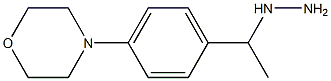 1-(1-(4-morpholinophenyl)ethyl)hydrazine 구조식 이미지