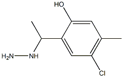 1-(1-(5-chloro-2-hydroxy-4-methylphenyl)ethyl)hydrazine Structure