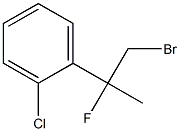 1-(1-bromo-2-fluoropropan-2-yl)-2-chlorobenzene 구조식 이미지