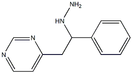 1-(1-phenyl-2-(pyrimidin-4-yl)ethyl)hydrazine 구조식 이미지