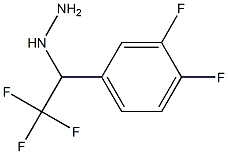 1-(2,2,2-trifluoro-1-(3,4-difluorophenyl)ethyl)hydrazine Structure
