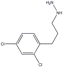 1-(3-(2,4-dichlorophenyl)propyl)hydrazine 구조식 이미지