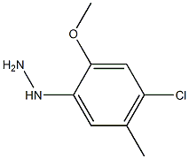 1-(4-chloro-2-methoxy-5-methylphenyl)hydrazine Structure