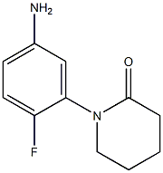 1-(5-AMINO-2-FLUOROPHENYL)PIPERIDIN-2-ONE Structure